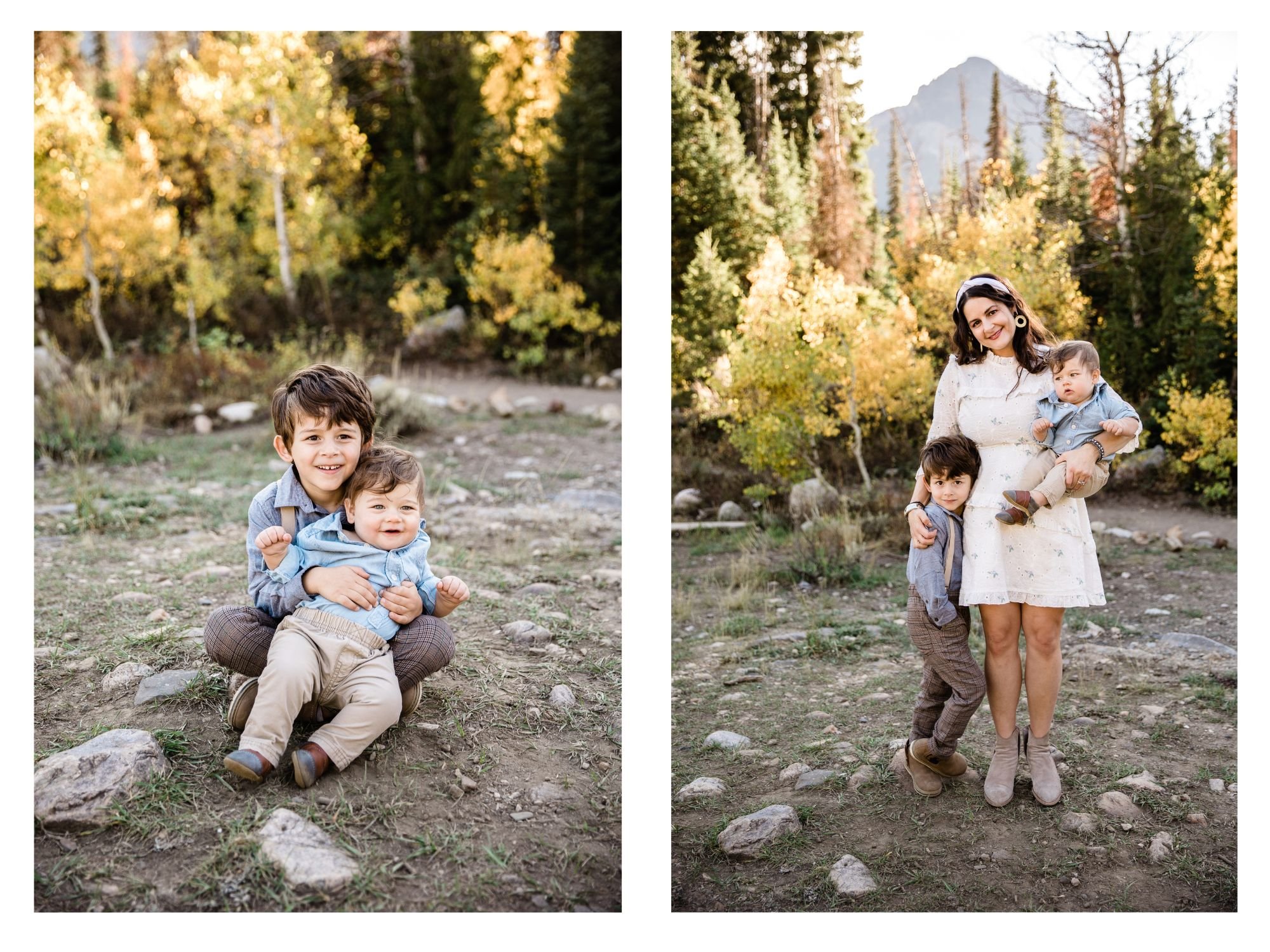 Mother and son photo session at Big Cottonwood Canyon by Salt Lake City Family Photographer