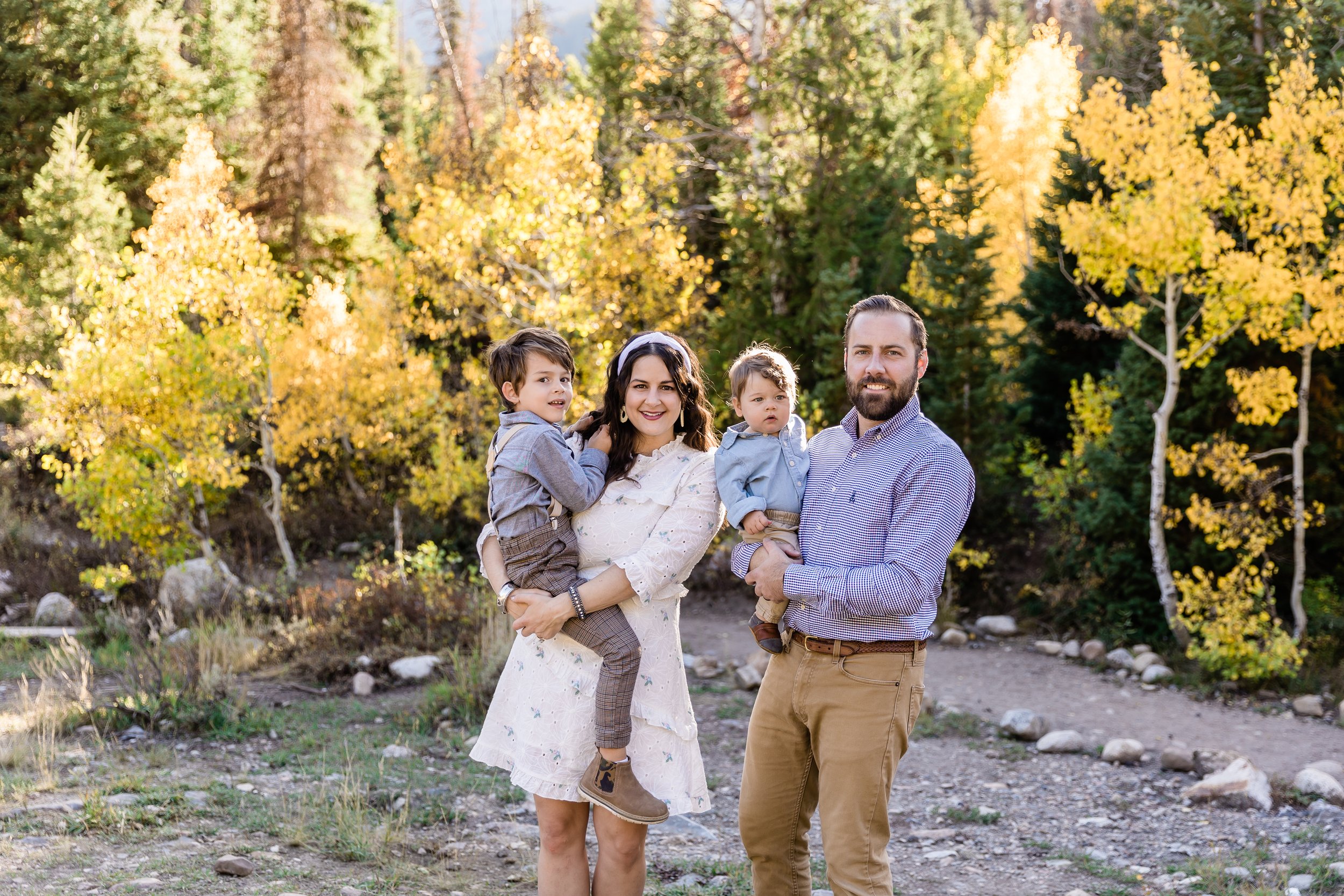 Family photo session at Big Cottonwood Canyon by Salt Lake City Family Photographer