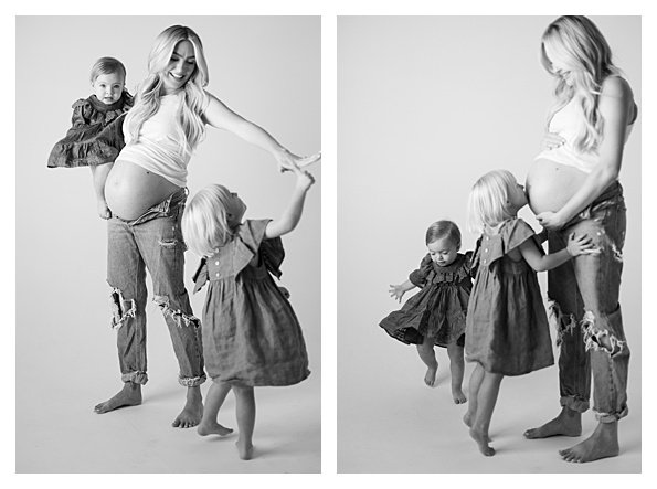 Gorgeous maternity session at White Space Studios