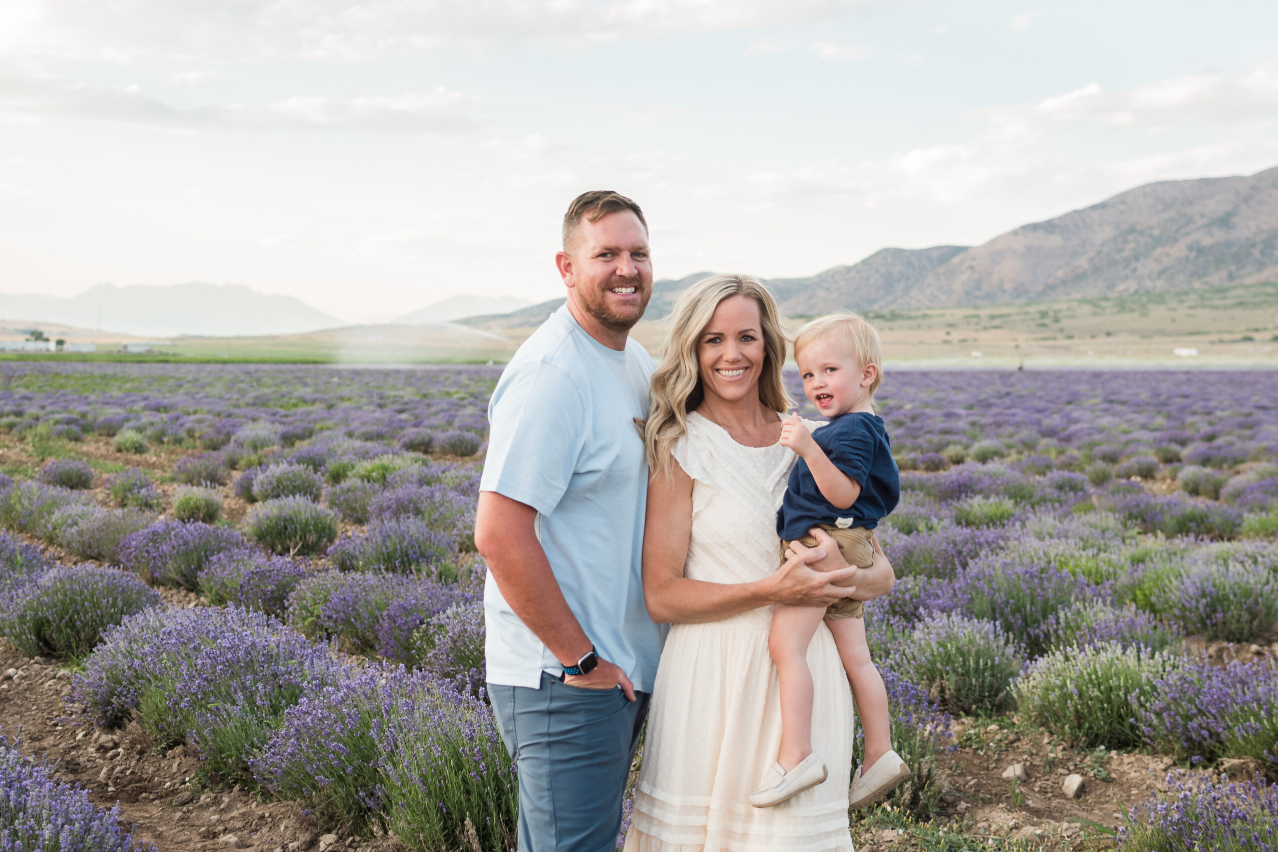 Family session at Young Living lavender farm